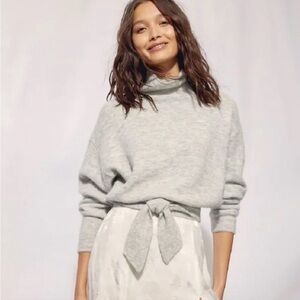 Wilfred heathered oatmeal sweater